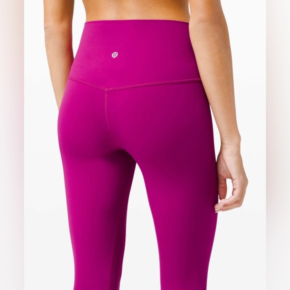 Lululemon Align Crop *21"~ Deep Fuschia ~ size 4 - Picture 4 of 12